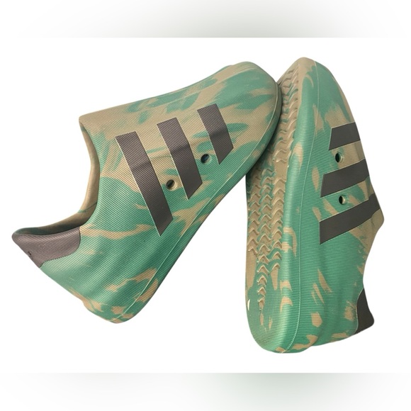 Adidas Kids Green and Gray Slip-On Shoes - Picture 4 of 7